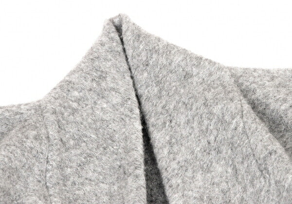 Ground Y Wool Poly Front Drape Knit Cardigan Gray Size 3