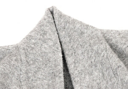 Ground Y Wool Poly Front Drape Knit Cardigan Gray Size 3