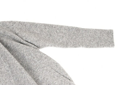 Ground Y Wool Poly Front Drape Knit Cardigan Gray Size 3