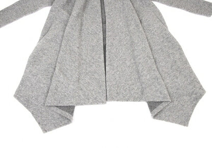 Ground Y Wool Poly Front Drape Knit Cardigan Gray Size 3