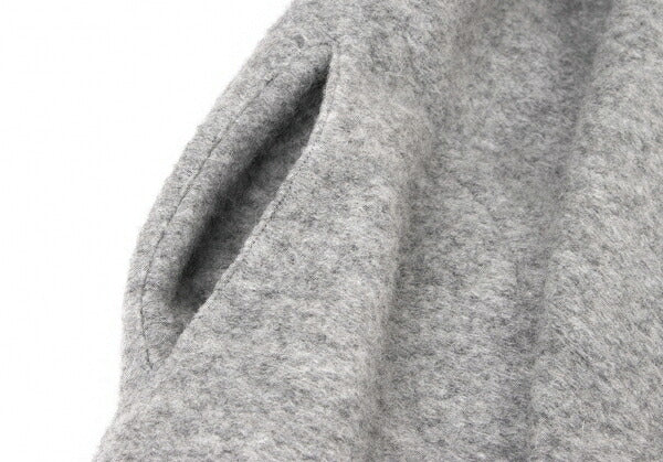 Ground Y Wool Poly Front Drape Knit Cardigan Gray Size 3