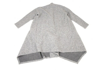Ground Y Wool Poly Front Drape Knit Cardigan Gray Size 3