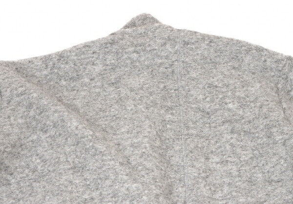 Ground Y Wool Poly Front Drape Knit Cardigan Gray Size 3