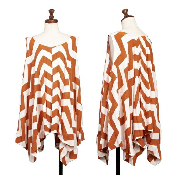 ISSEY MIYAKE 20SS Drape Pleats Sleeveless Top White Size 2