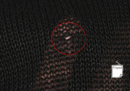 Y's 20SS Mesh Knit T-Shirt Black Size 2