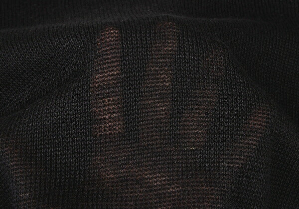 Y's 20SS Mesh Knit T-Shirt Black Size 2
