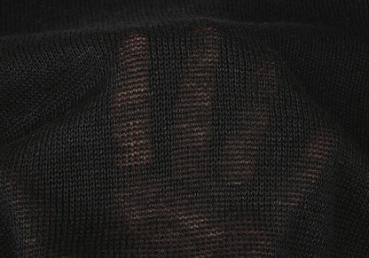 Y's 20SS Mesh Knit T-Shirt Black Size 2