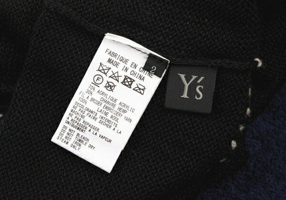 Y's 20SS Mesh Knit T-Shirt Black Size 2
