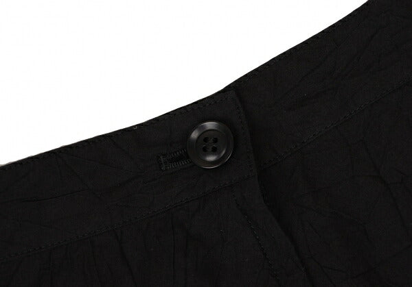 Y's 16SS Cotton Wrinkled Side Pocket Skirt Black Size 1