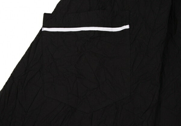 Y's 16SS Cotton Wrinkled Side Pocket Skirt Black Size 1