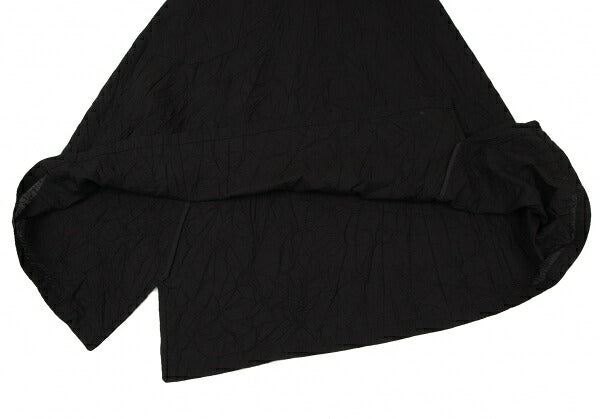 Y's 16SS Cotton Wrinkled Side Pocket Skirt Black Size 1