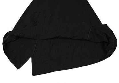 Y's 16SS Cotton Wrinkled Side Pocket Skirt Black Size 1