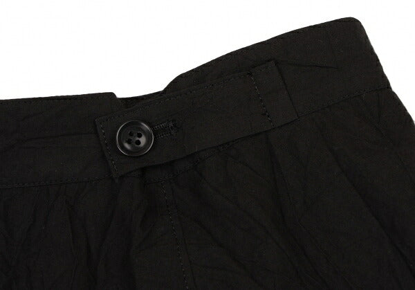 Y's 16SS Cotton Wrinkled Side Pocket Skirt Black Size 1