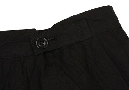 Y's 16SS Cotton Wrinkled Side Pocket Skirt Black Size 1