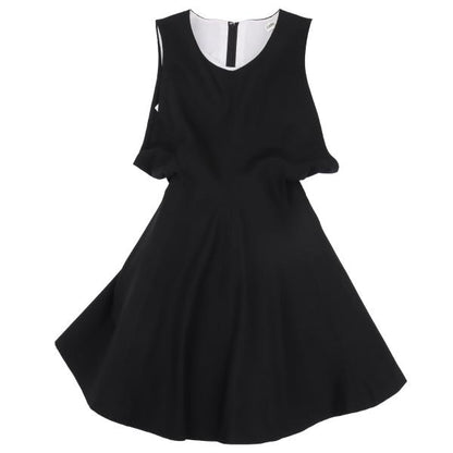 COMME des GARCONS Tulle Layered Wool Dress Black Size S