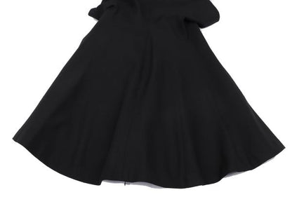 COMME des GARCONS Tulle Layered Wool Dress Black Size S