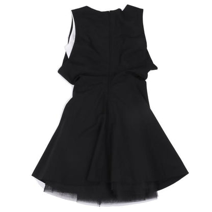 COMME des GARCONS Tulle Layered Wool Dress Black Size S