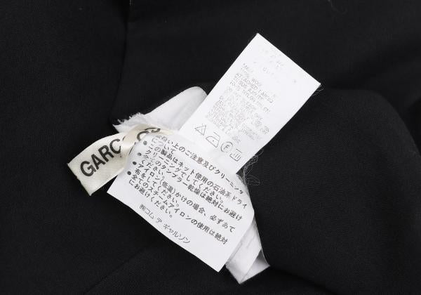 COMME des GARCONS Tulle Layered Wool Dress Black Size S