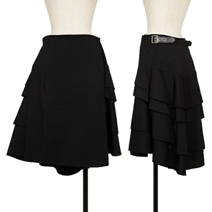 COMME des GARCONS 06AW Tiered Wool Knit Wrap Skirt Size SS
