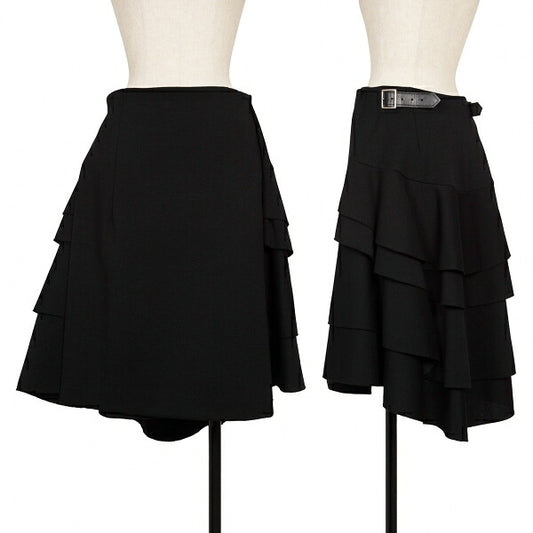 COMME des GARCONS 06AW Tiered Wool Knit Wrap Skirt Size SS