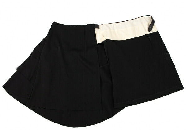 COMME des GARCONS 06AW Tiered Wool Knit Wrap Skirt Size SS