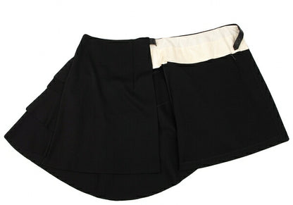 COMME des GARCONS 06AW Tiered Wool Knit Wrap Skirt Size SS