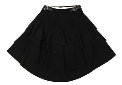 COMME des GARCONS 06AW Tiered Wool Knit Wrap Skirt Size SS