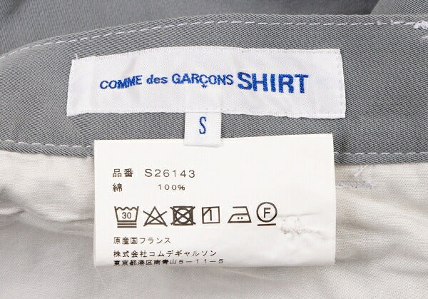 COMME des GARCONS SHIRT 18SS Cotton White Pants Gray Size S