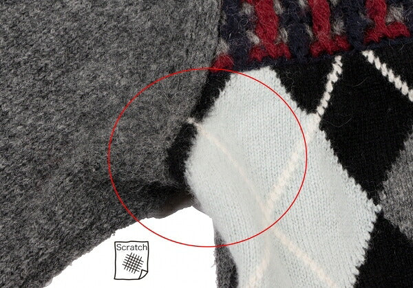 COMME des GARCONS SHIRT 09AW Front Knit Multi Size S