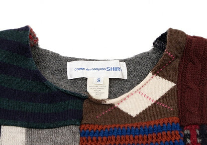 COMME des GARCONS SHIRT 09AW Front Knit Multi Size S