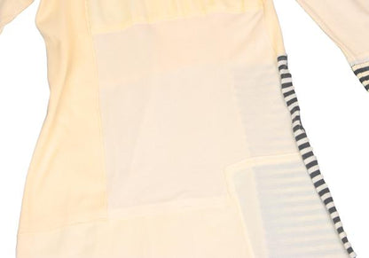 ISSEY MIYAKE I.S. Border Cotton Blend Maxi Dress Size M