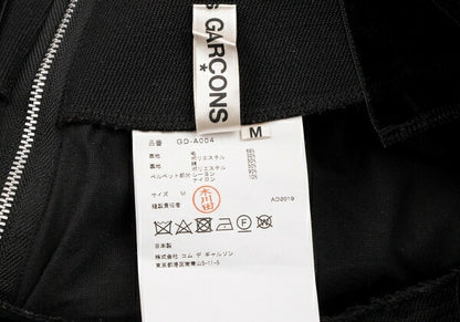 COMME des GARCONS 19AW Wool Blend Raw Skirt Black Size M