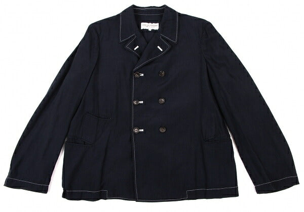 COMME des GARCONS Rayon Semi-Double Shirt Jacket Navy Size M