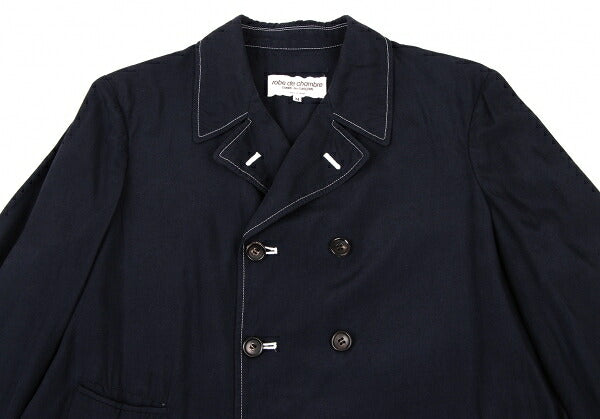 COMME des GARCONS Rayon Semi-Double Shirt Jacket Navy Size M