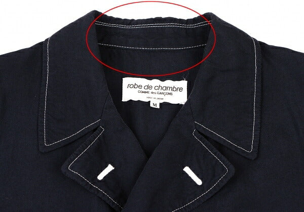 COMME des GARCONS Rayon Semi-Double Shirt Jacket Navy Size M