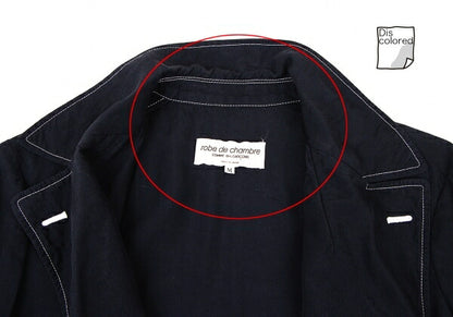 COMME des GARCONS Rayon Semi-Double Shirt Jacket Navy Size M