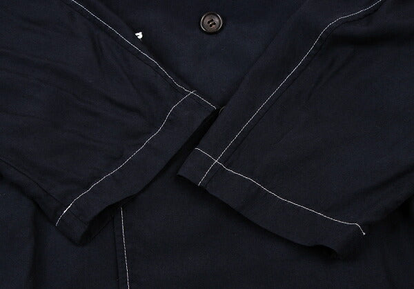 COMME des GARCONS Rayon Semi-Double Shirt Jacket Navy Size M