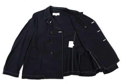 COMME des GARCONS Rayon Semi-Double Shirt Jacket Navy Size M