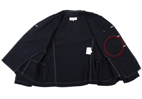 COMME des GARCONS Rayon Semi-Double Shirt Jacket Navy Size M
