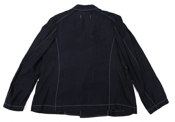 COMME des GARCONS Rayon Semi-Double Shirt Jacket Navy Size M