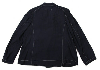 COMME des GARCONS Rayon Semi-Double Shirt Jacket Navy Size M