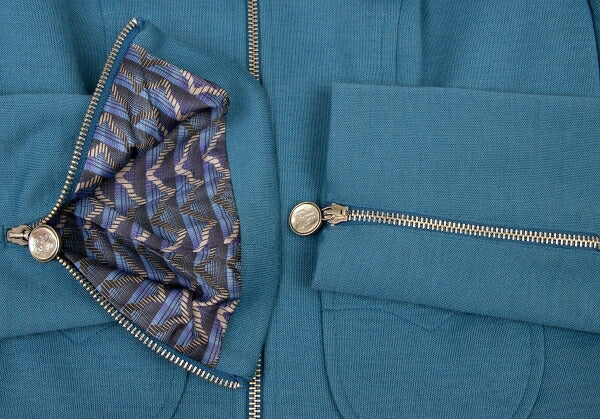 CHRISTIAN LACROIX BAZAR Wool Jacket Turquoise Size 38