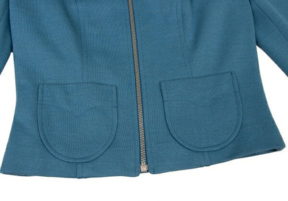 CHRISTIAN LACROIX BAZAR Wool Jacket Turquoise Size 38