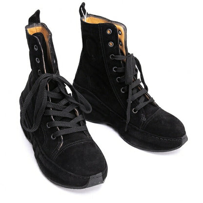 Jean Paul GAULTIER Embossed Logo Boots Black Size 36 (23cm)