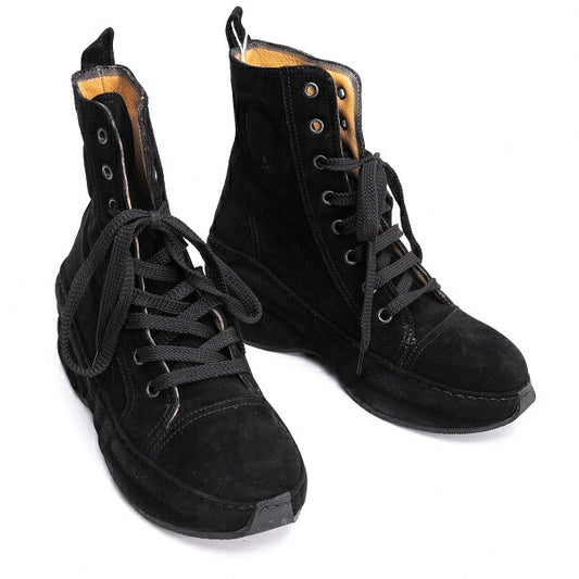 Jean Paul GAULTIER Embossed Logo Boots Black Size 36 (23cm)