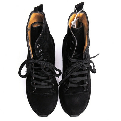 Jean Paul GAULTIER Embossed Logo Boots Black Size 36 (23cm)