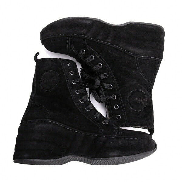 Jean Paul GAULTIER Embossed Logo Boots Black Size 36 (23cm)