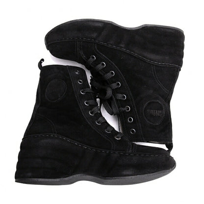Jean Paul GAULTIER Embossed Logo Boots Black Size 36 (23cm)