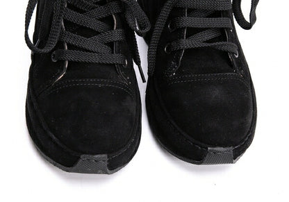 Jean Paul GAULTIER Embossed Logo Boots Black Size 36 (23cm)