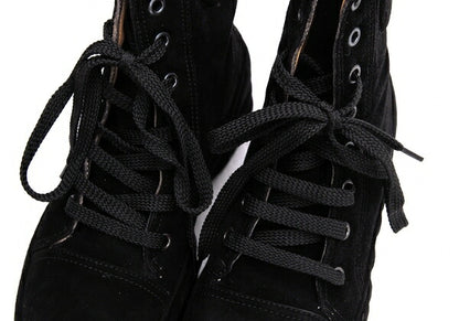 Jean Paul GAULTIER Embossed Logo Boots Black Size 36 (23cm)